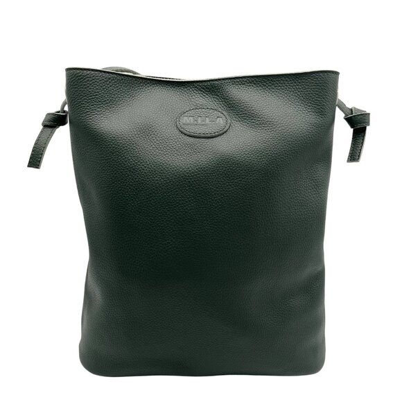 M.I.L.A Dark Green Leather Leather Crossbody